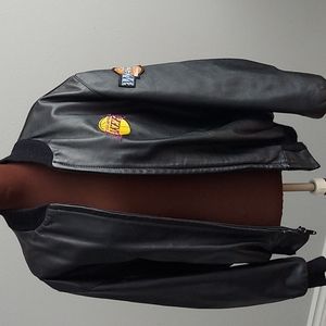Lakers leather varsity jacket